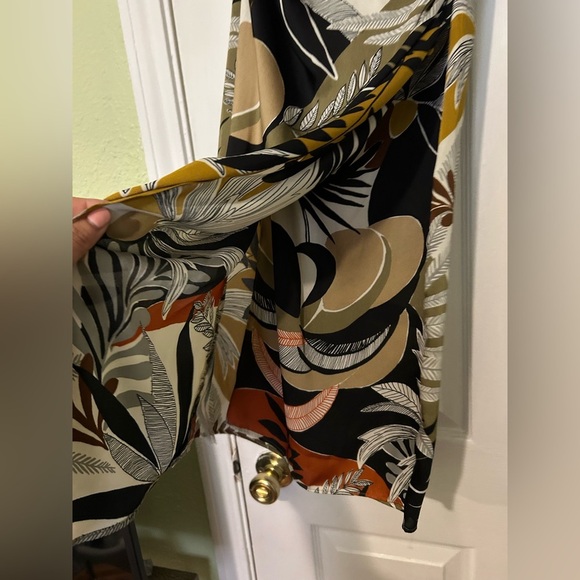 NEW MNG DRESS floral midi sheath - Picture 2 of 12